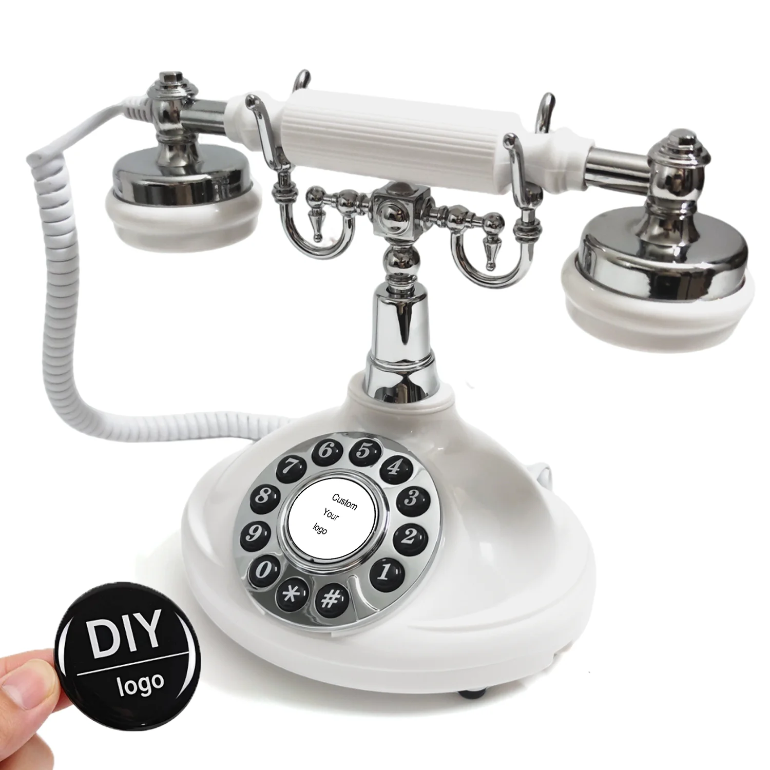 Image of Personalisiertes Logo Audio-Gästebuch-Telefon