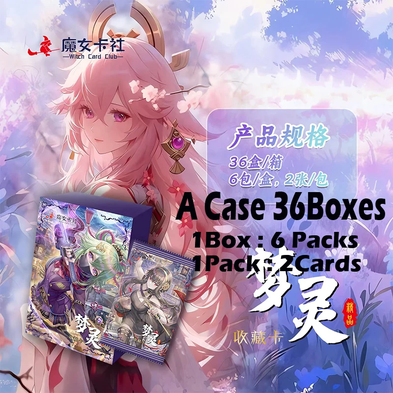 Witch Card Club New Goddess Collection Cards Mengling Anime and Game Character Card Raiden Shogun Booster Box Kid Toy Gifts