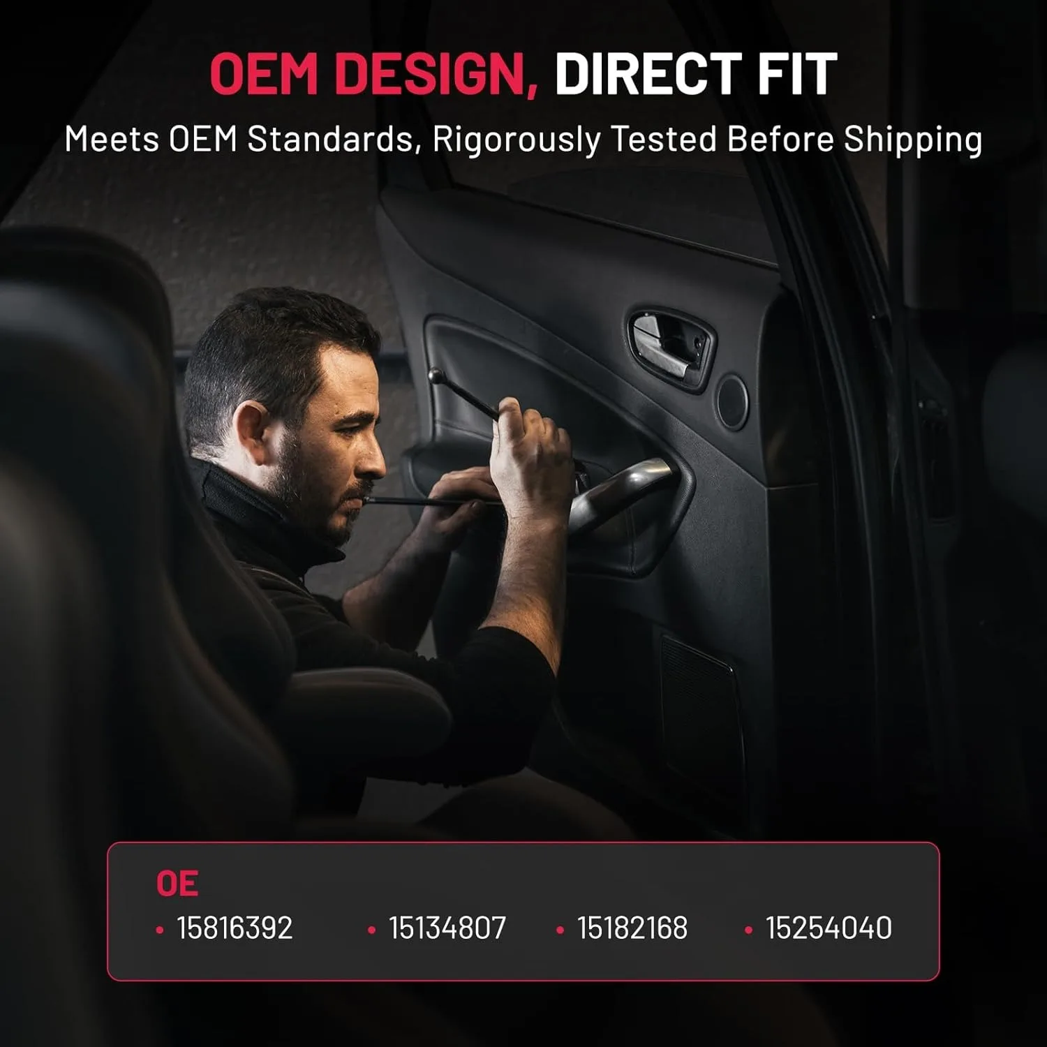 يستبدل 15816393 لـ H2 2003-2007 الجبهة اليمنى الركاب الجانب قفل المحرك المحرك FR مزلاج الباب #5