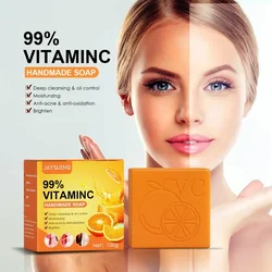 VC Whitening Handmade Soap Dark Skin Lightening face Armpit Elbow Knee joint Bleach Underarm remove Melanin Cleaning body care