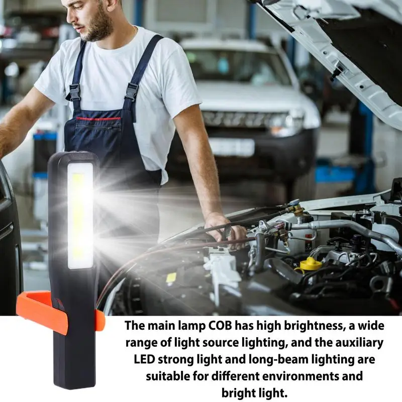 Led Fakkels Cob Inspectie Magnetisch Licht Draagbare Cob Inspectie Licht Handheld Cob Werklamp Voor Werktuigmachine En Auto