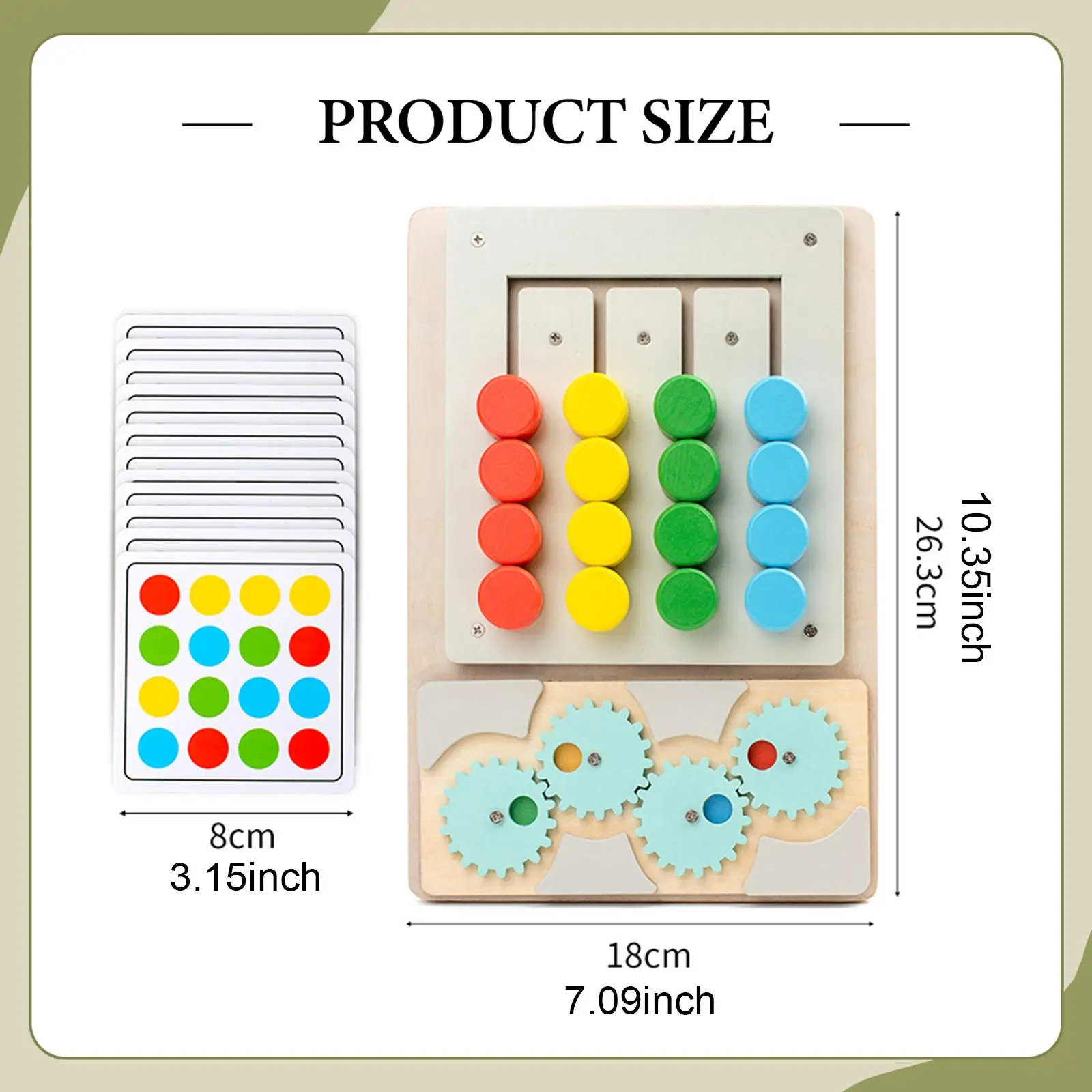 Wooden Color Matching Puzzle Toy Enhance Observational Skill Color Recognition Learning Toy for Child Kids Party Gift Boy Girls