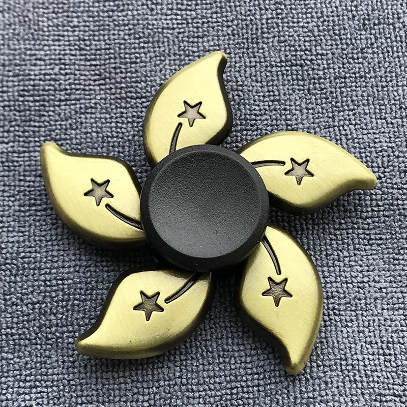 New Bronze Metal Alloy Fidget Spinner R188 Mute Bearing Hand Spinner Fingertip Gyro Stress Relief Toys For Kids Adult