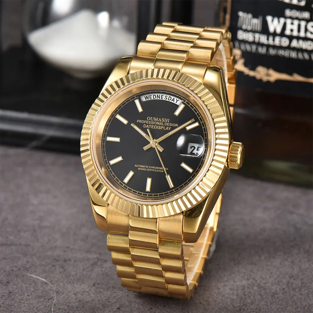 Orologio da uomo 36mm/39mm Miyota8285 movimento orologio meccanico automatico orologio da lavoro vetro zaffiro cinturino in acciaio inossidabile