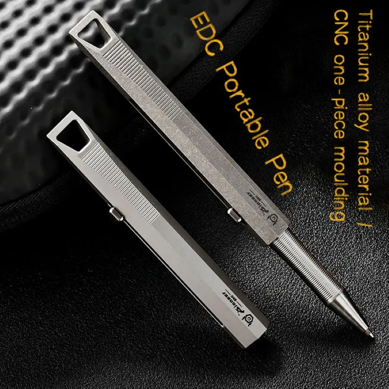 متعددة الوظائف في الهواء الطلق الدفاعية التيتانيوم قلم تخطيطي المحمولة EDC أدوات الطوارئ الراقية انزلاق توقيع قلم معدني الهدايا #1