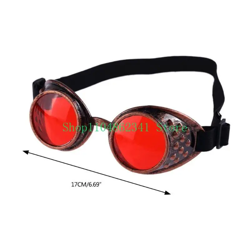 5Asd Halloween Face Mask Vintaeg Sampunpunk Goggles Lunes, Cybers Welding Goths Cosplays Lunettes Halloween Cosplames Costumes