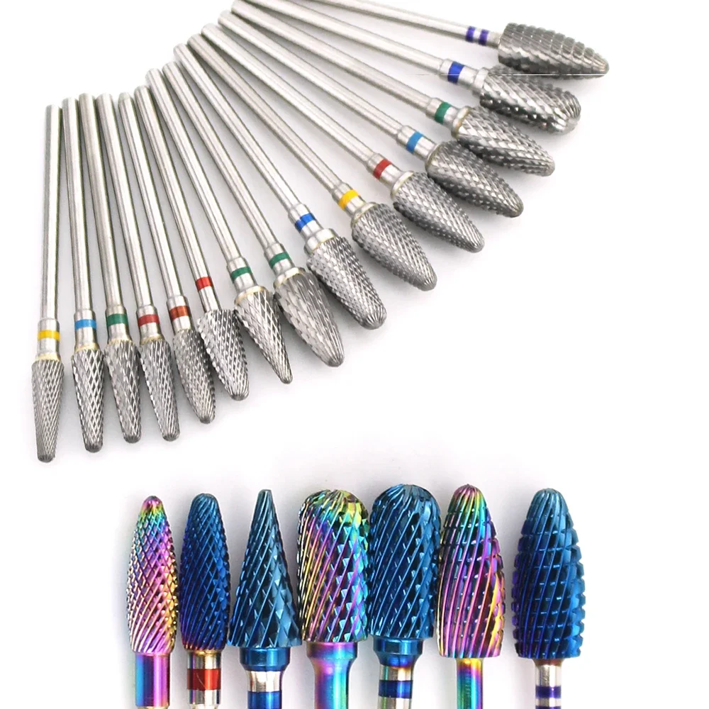 1pcs Milling Cutters For Manicure Carbide Nail Drill Bit Dead Skin Remove Burr Machine Accessories Nail Art Tools