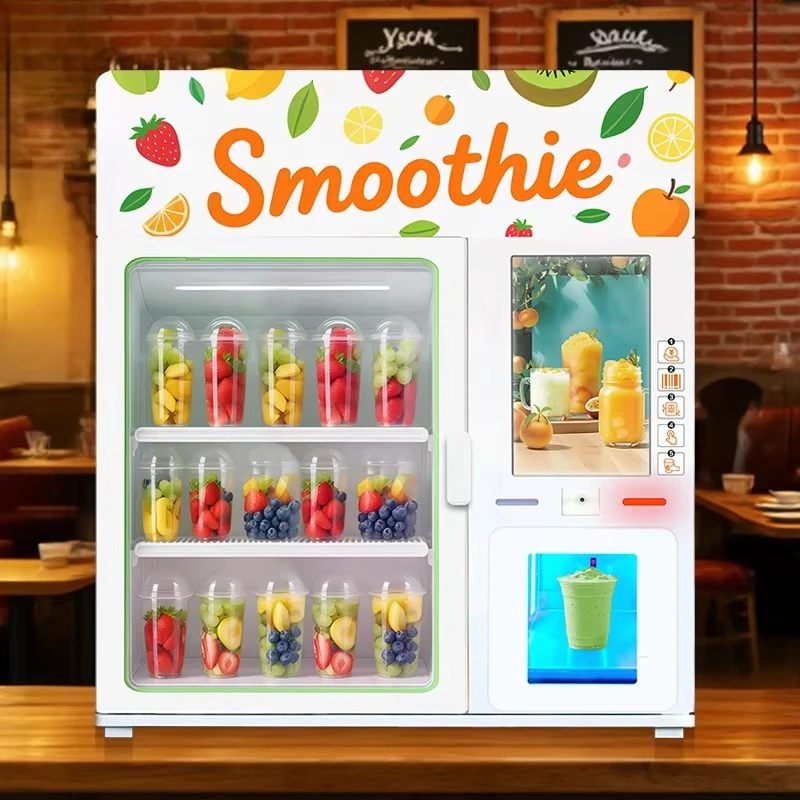 آلة كومبو ذكية جميلة ومتينة لعام 2025 للمبيعات آلة بيع عصير المشروبات الصحية