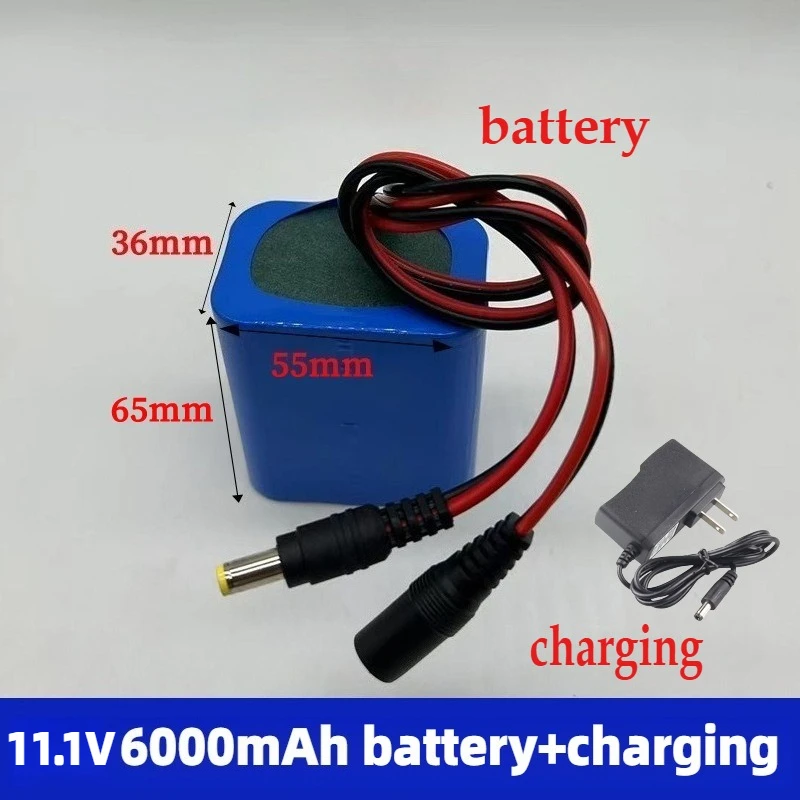12V 18650 Shared Bubble Car Battery Single Pedal Bike Li-ion Cell Bubble Machine Power Supply Rechargeable Battery + Charger
