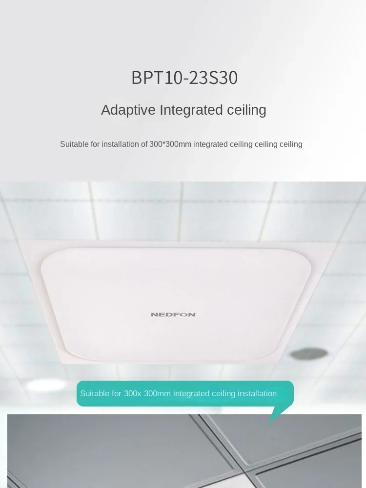 Kipas ventilasi langit-langit terintegrasi ultra tipis dan bertenaga, untuk kamar mandi, dapur, pembuangan udara, rumah tangga.