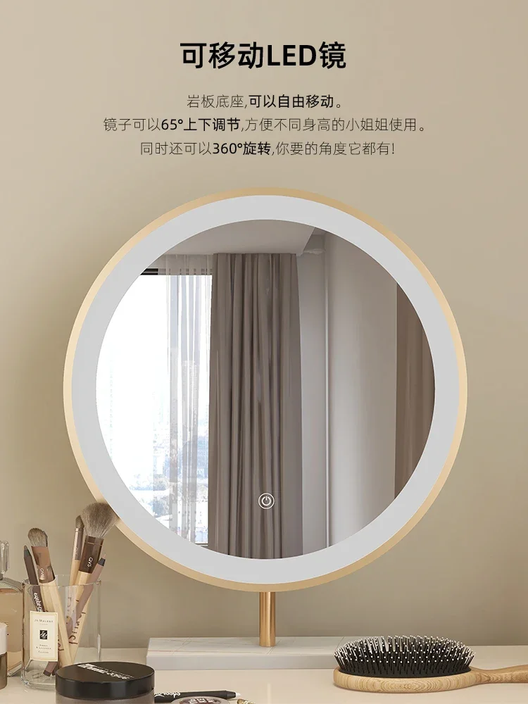 Acrylic dresser bedroom Internet celebrity light luxury suspension feeling master bedroom end of bed cream wind makeup table