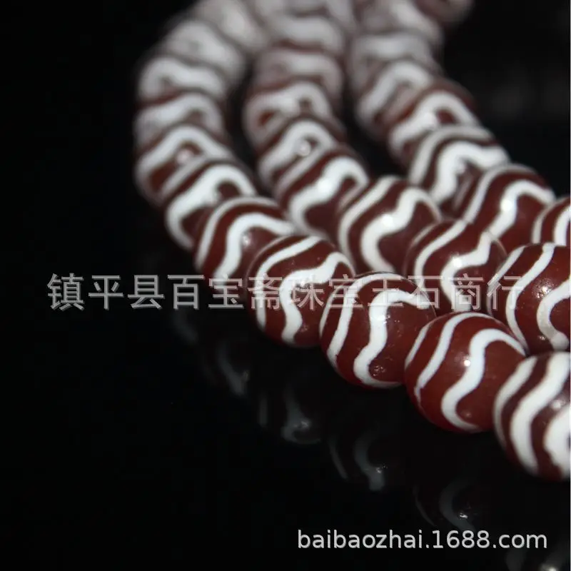 Backflow Coated Pulp Old Agate Water Pattern West AsiaBeads Necklace Neck Accessories Coll