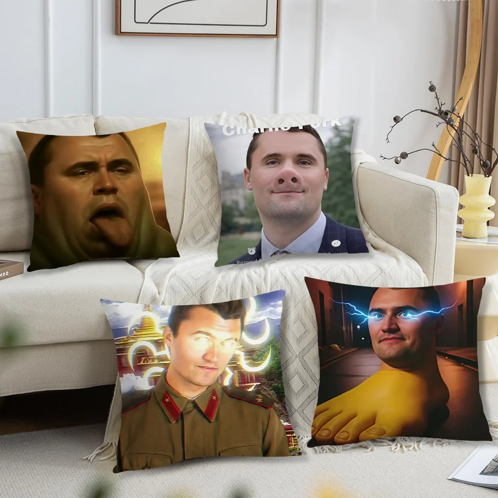 Funny C-Charlie K-KirkS Pork Is Calling cushion cover For Pillow Printing Sofa Decoration Home Car Room Office Nordic Simplicity