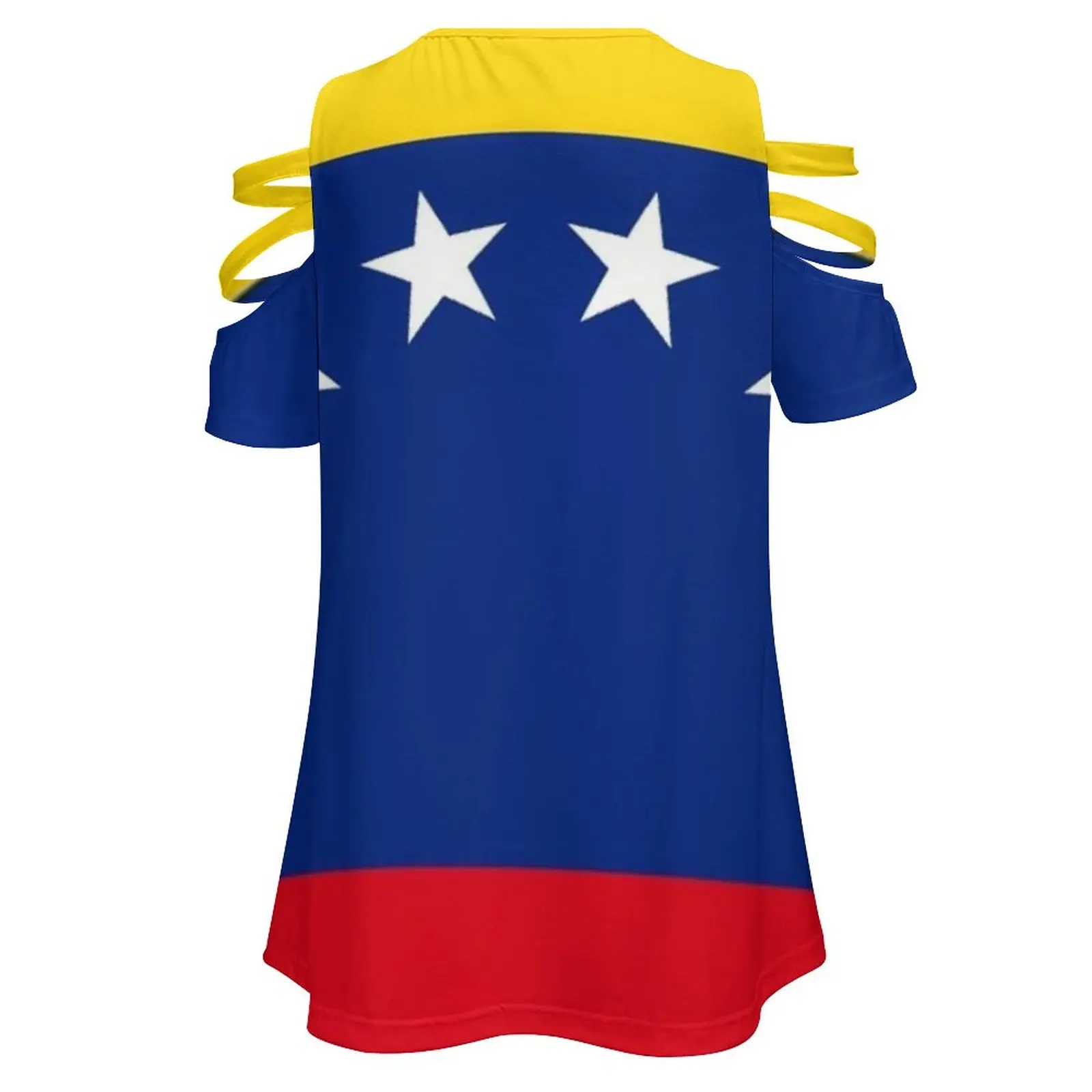 Flag Of Venezuela Women\'S T-Shirt Summer Fashion Print Floral V-Neck Zipper Tshirt Hollow Pullover Ladies Top Flag Of Venezuela