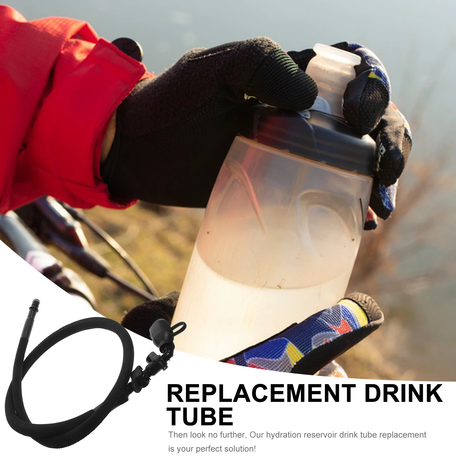 

TPU Hydration Drink Tube Silicone Mouthpiece TPE Dust Cover Insulated Leak Proof Safe Material For Cycling Hiking