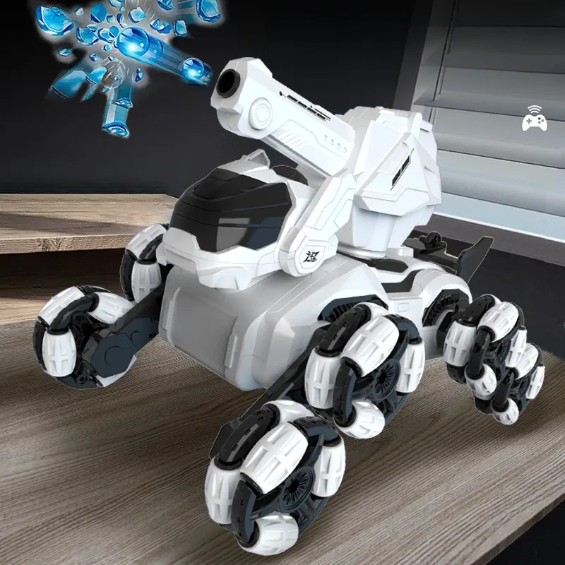 Electric Remote Control Robot Dog Toy Intelligent Machine Dogs Cars Eight Wheels Children Remote Control Spray Car Boys Gifts
