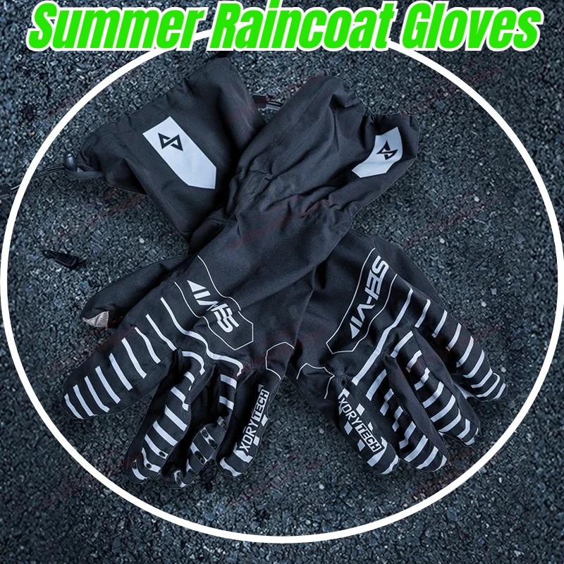 

Motorcycle Rain Gloves Waterproof Summer Riding Gear Anti Slip for Men Women Bikers