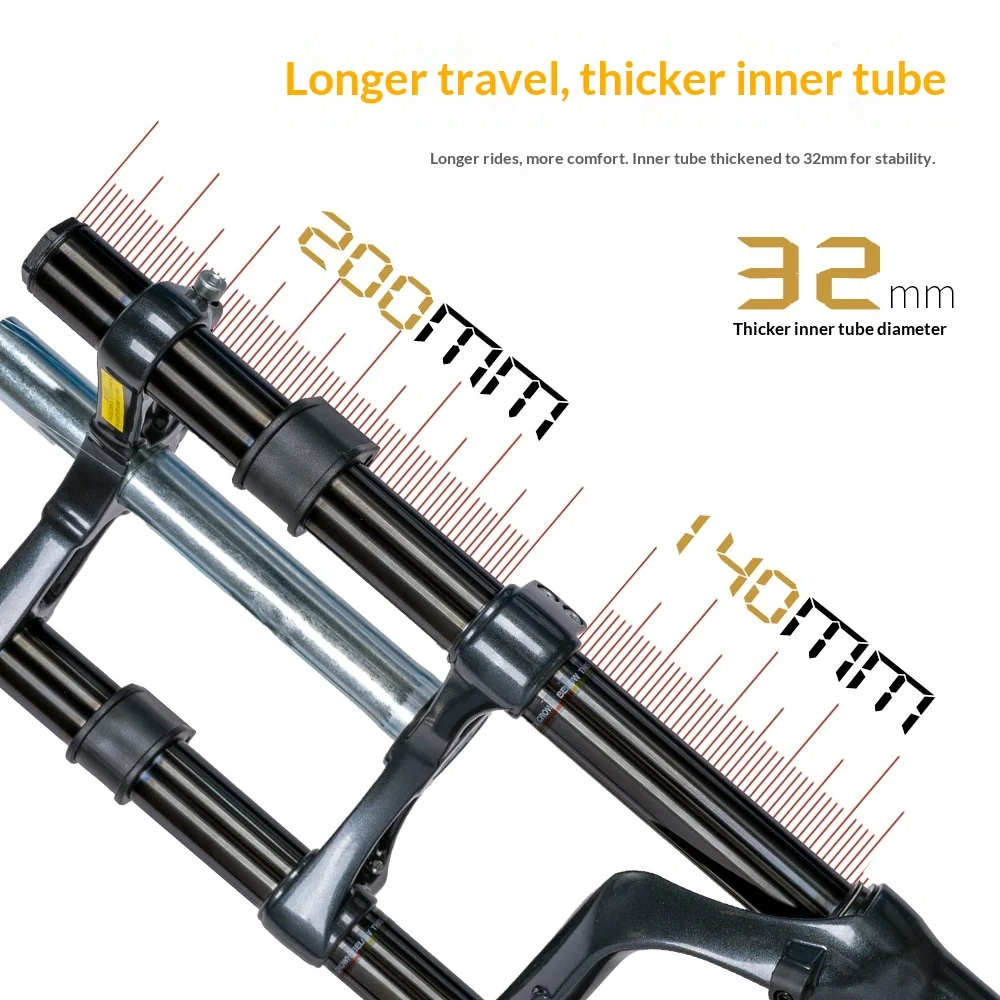 Off-Road Master ZOOM 879DH Air Suspension Fork, 140mm Travel, A-Pillar, Super Strong Support, Aluminum Alloy, Sensitive Shock Ab