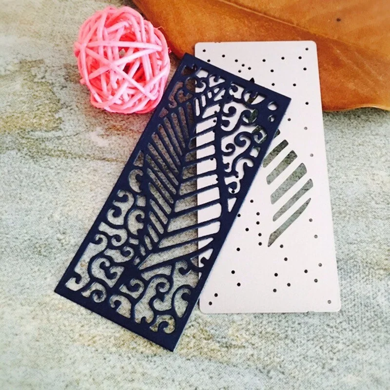 Leaf Frame Metal Cutting Dies Stencils Die Cut for DIY Scrapbooking Album Paper Card Embossing