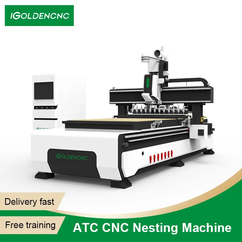 Multifunctional 1325 Straight Row Knife Changing Cutting Machine CNC Router