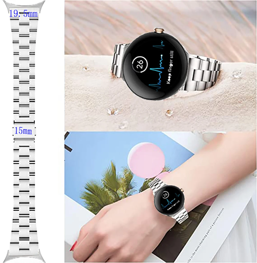 �y�Z�[�����z�X�e�����X�X�`�[���X�g���b�v�M���b�v�Ȃ����^���o���h���߉\�ȃ��X�g�o���h�r�W�l�X�X�g���b�v�����p Google Pixel Watch 1 2 3 41mm/45mm