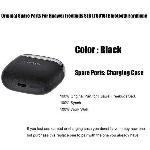 Imagen 2 del producto Piezas de repuesto originales para Huawei Freebuds SE3 (T0016), estuche de carga para auriculares Bluetooth, pieza de repuesto para auriculares izquierdo o derecho
