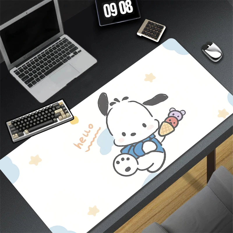 Kawaii Cartoon Dogs Mouse Pad XXL PC Anime Gamer Cabinet Keyboard Rug Laptop Pochacco Gaming Extended Desk Mat Mousepad Carpet