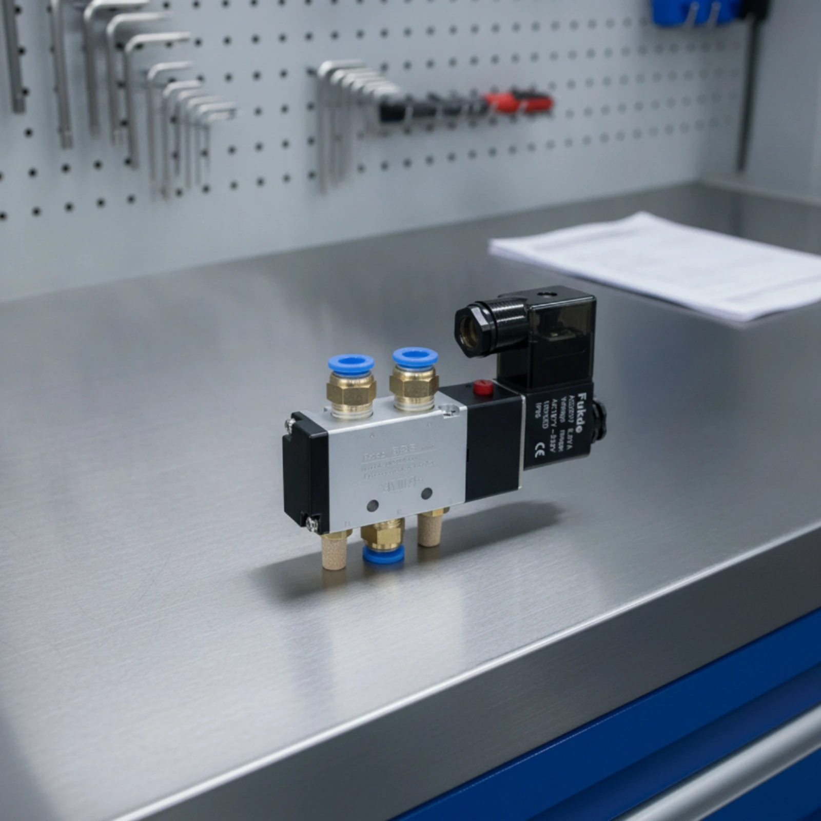 Electromagnetic Directional Valve Two-Position Pneumatic Solenoid Valve Electric Stable for Air-Cylinder Control