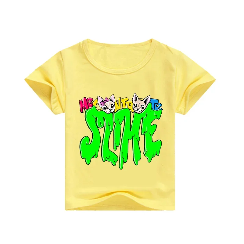 New Summer Baby Boys Cartoon Me Contro Te Print Tshirt Children Short Sleeve T-Shirt Girls Tops Tees Cotton Clothes Kids Costume