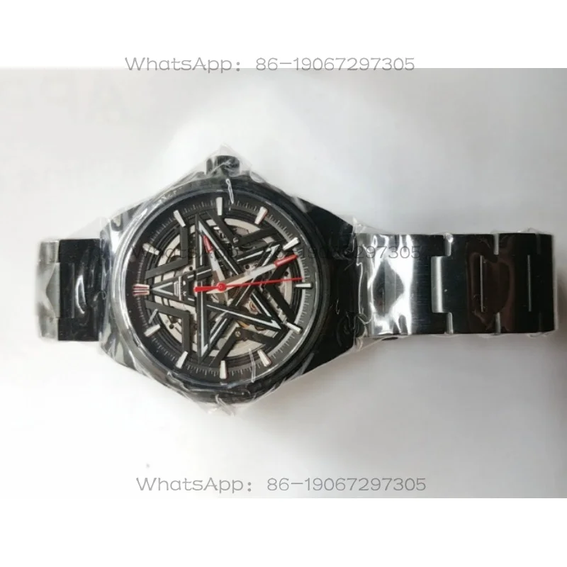 Automatic Mechanical Watch Men's Star Hollow Steel Strap Watch