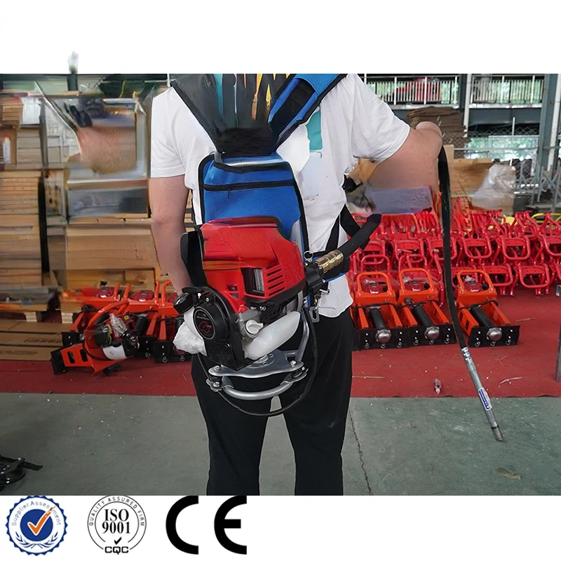 backpack gasoline engine knapsack insertion type concrete vibrator