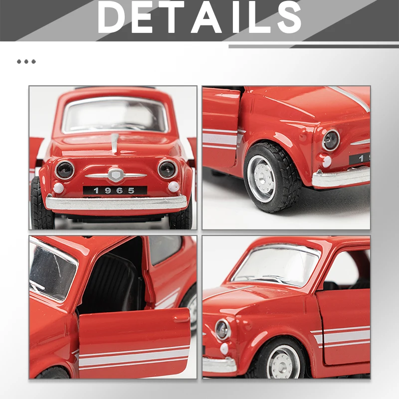 1:36 合金製 ヴィンテージ FAIT ダイキャストカーモデル クラシック プルバックカーモデル ミニチュア車両 レプリカ コレクションギフト