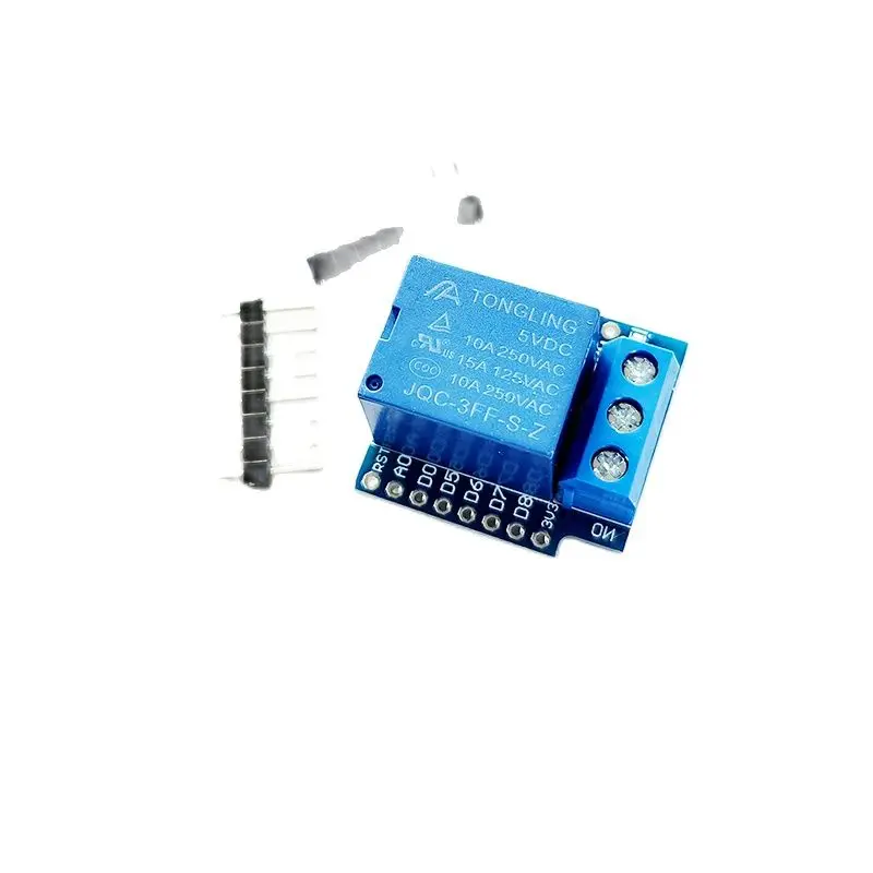 10PCS Relay Module for D1 Mini WiFi Expansion Board High-Level Trigger Learning Extension 1 Way