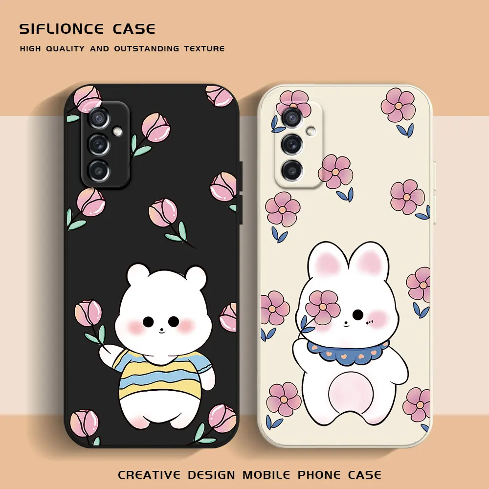 Cartoon Case For Samsung Galaxy M54 M52 M53 M33 M32 M22 M14 M13 M12 M11 M10 M40S F12 F13 F54 Jump 2 Quantum3 Phone Soft Silicone