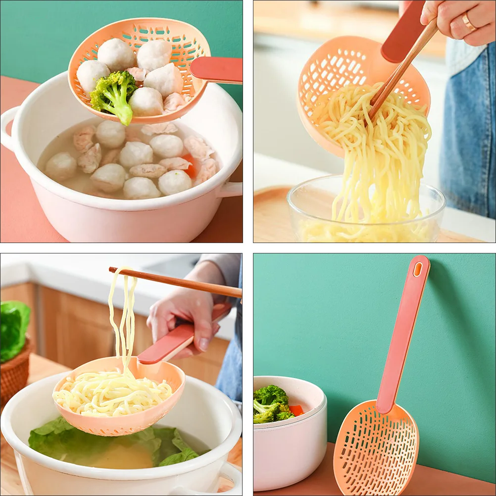 

2 pcs Simple Colander Spoons Household Cooking Spoons Kitchen Colanders Strainer Scoops For Home