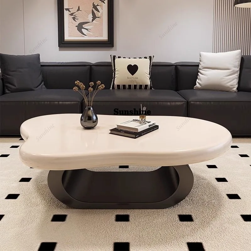 

Cloud coffee table living room home modern small apartment creative sense light luxury cream style