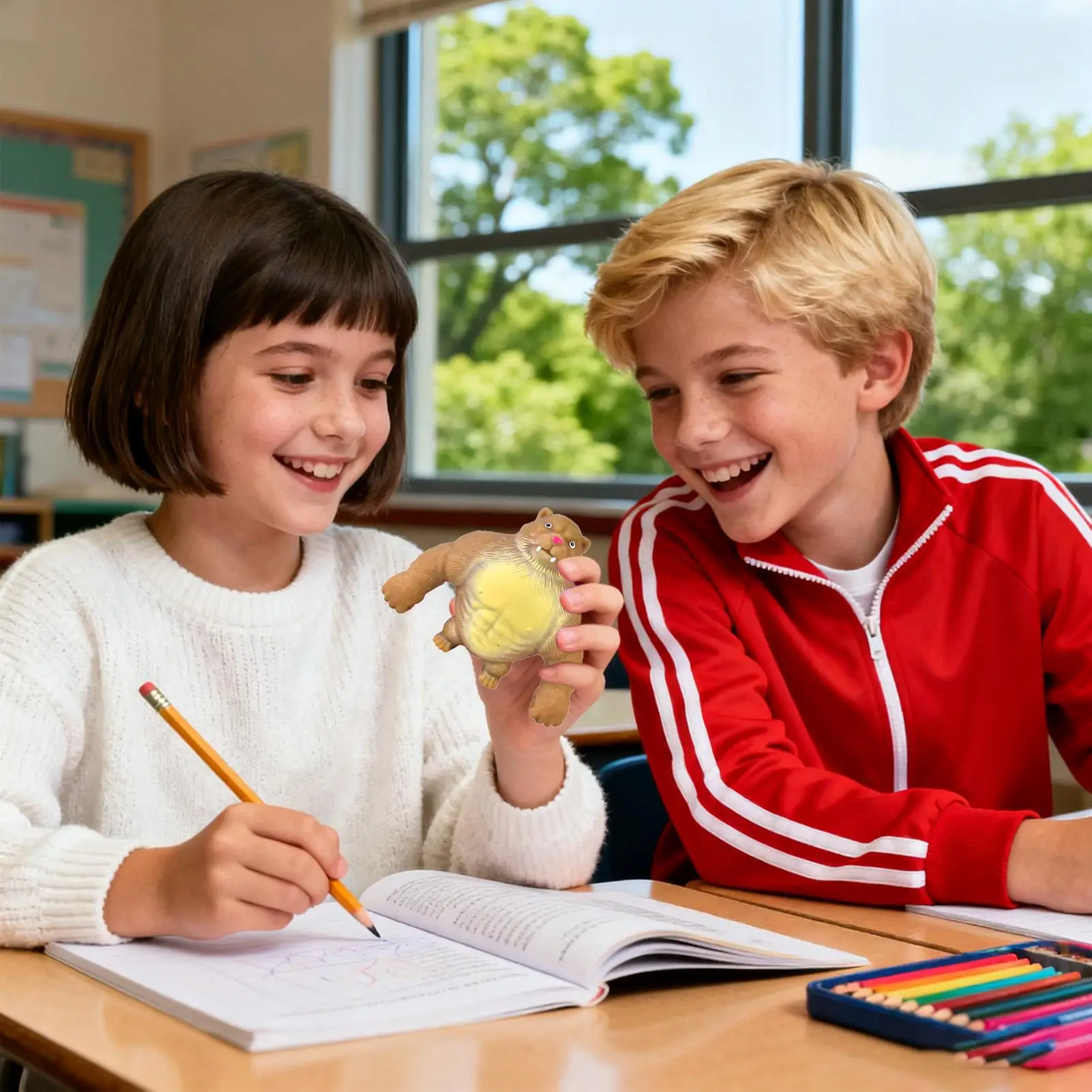 ของเล่นบีบรูปเสือจิ๋ว ของเล่นบีบคลายเครียดแบบนุ่ม บีบแล้วคืนรูปช้า ของเล่นเสริมพัฒนาการทางประสาทสัมผัสขนาดใหญ่ สำหรับเด็กและผู้ใหญ่ ช่วยผ่อนคลายความวิตกกังวล