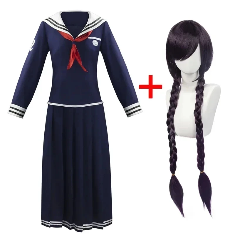 

ER1KNew Women's Danganronpa Touko Fukawa Long Skirt Cosplay Costume Funny Halloween Anime Carnival Outfit5H[[