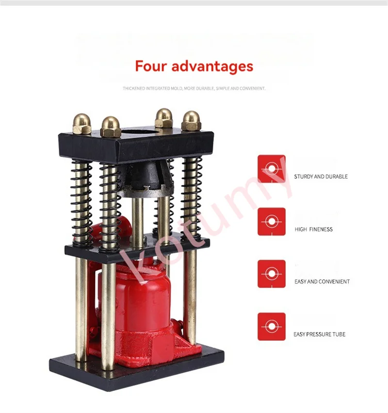 Imagem -06 - Mão Plastic Hose Crimper Tool Benchtop Hidráulica Clamp Tubo de Alta Pressão Máquina de Crimpagem tipo d 8-dente 1220 mm
