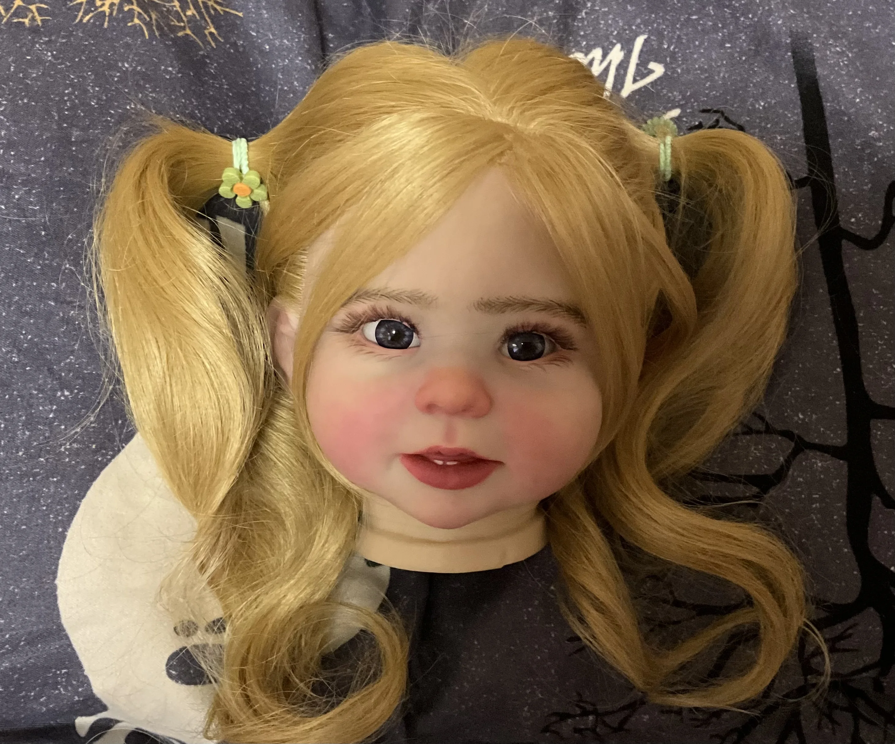 

FBBD Custom Made By ShanShan Real Photos 28inch Reborn Baby Doll Bonnie With Hand-Rooted Hair Girl Version Huge GIrl Painted Kit