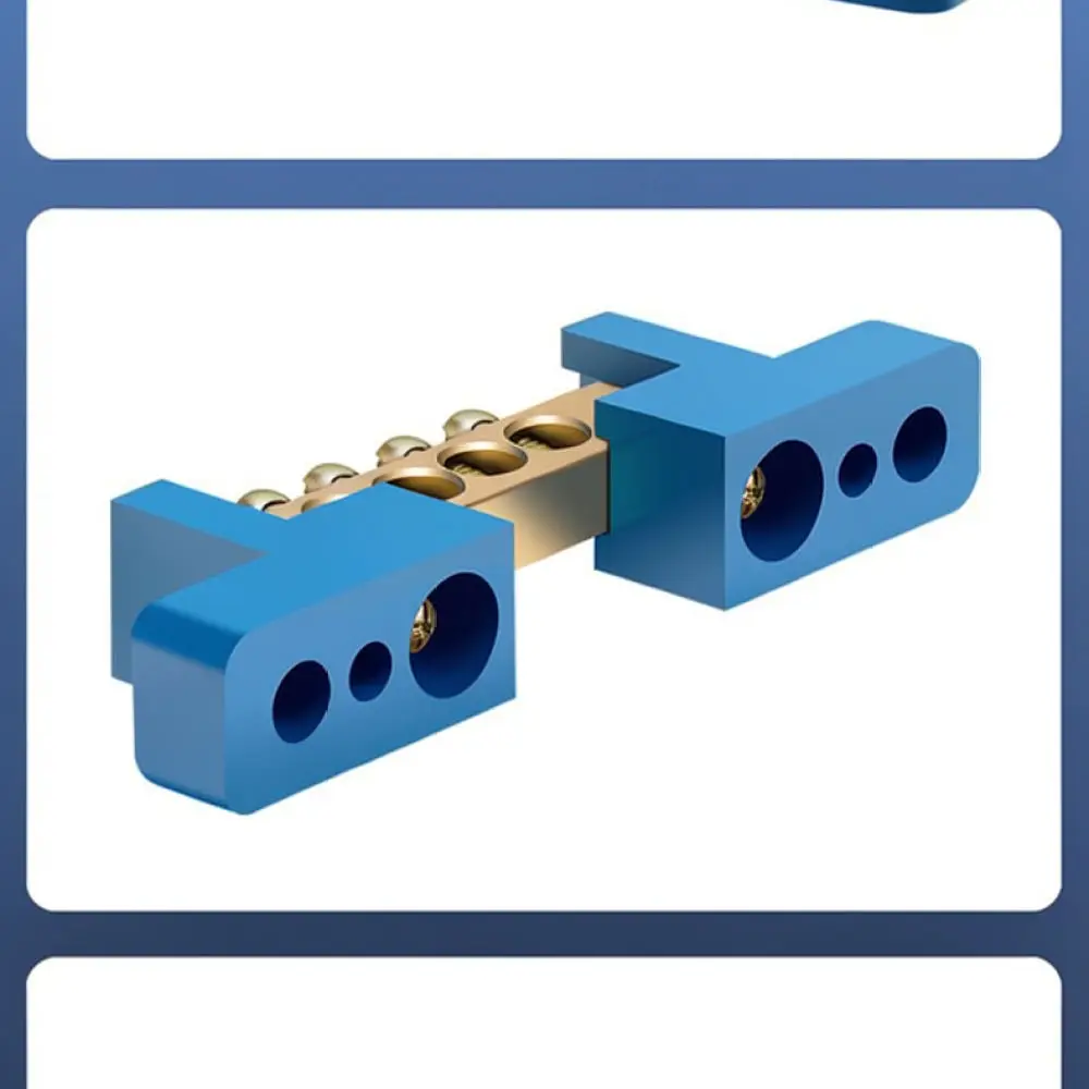 Professional Neutral Link For Kaite Electric Cabinet Terminal Block Connector Tin Plated Copper Bar With Green Ground