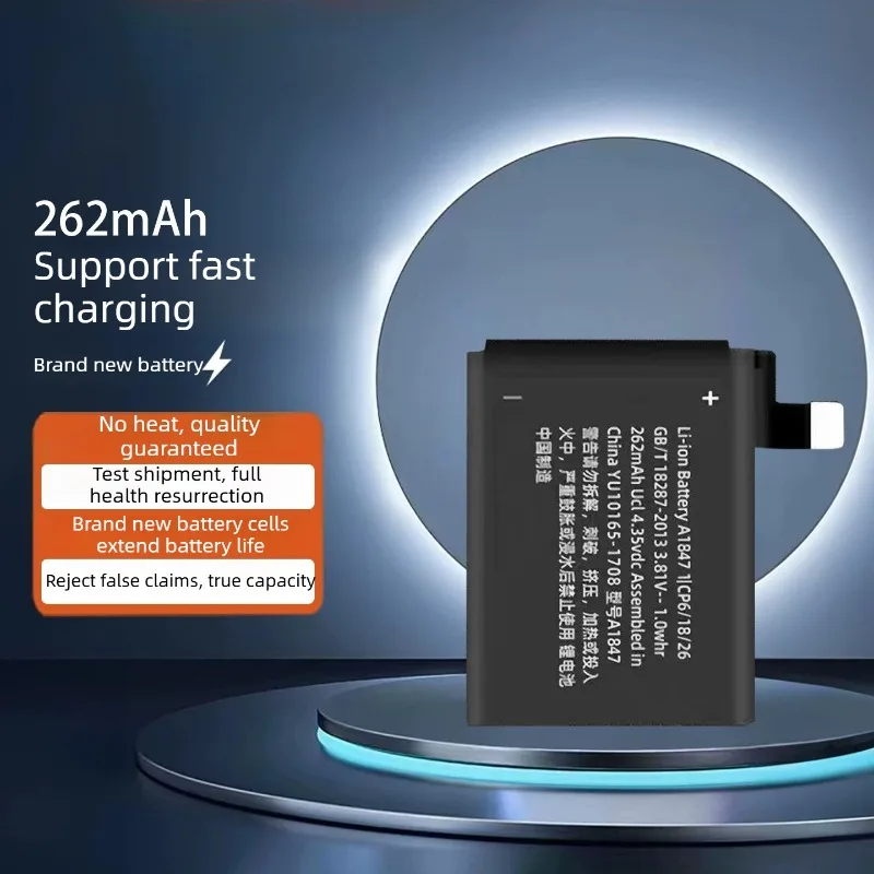 For Apple Watch Series Replacement Battery S1 S2 S3 S4 S5 S6 S7 SE iWatch Lithium Polymer Battery with Repair Tools Kit