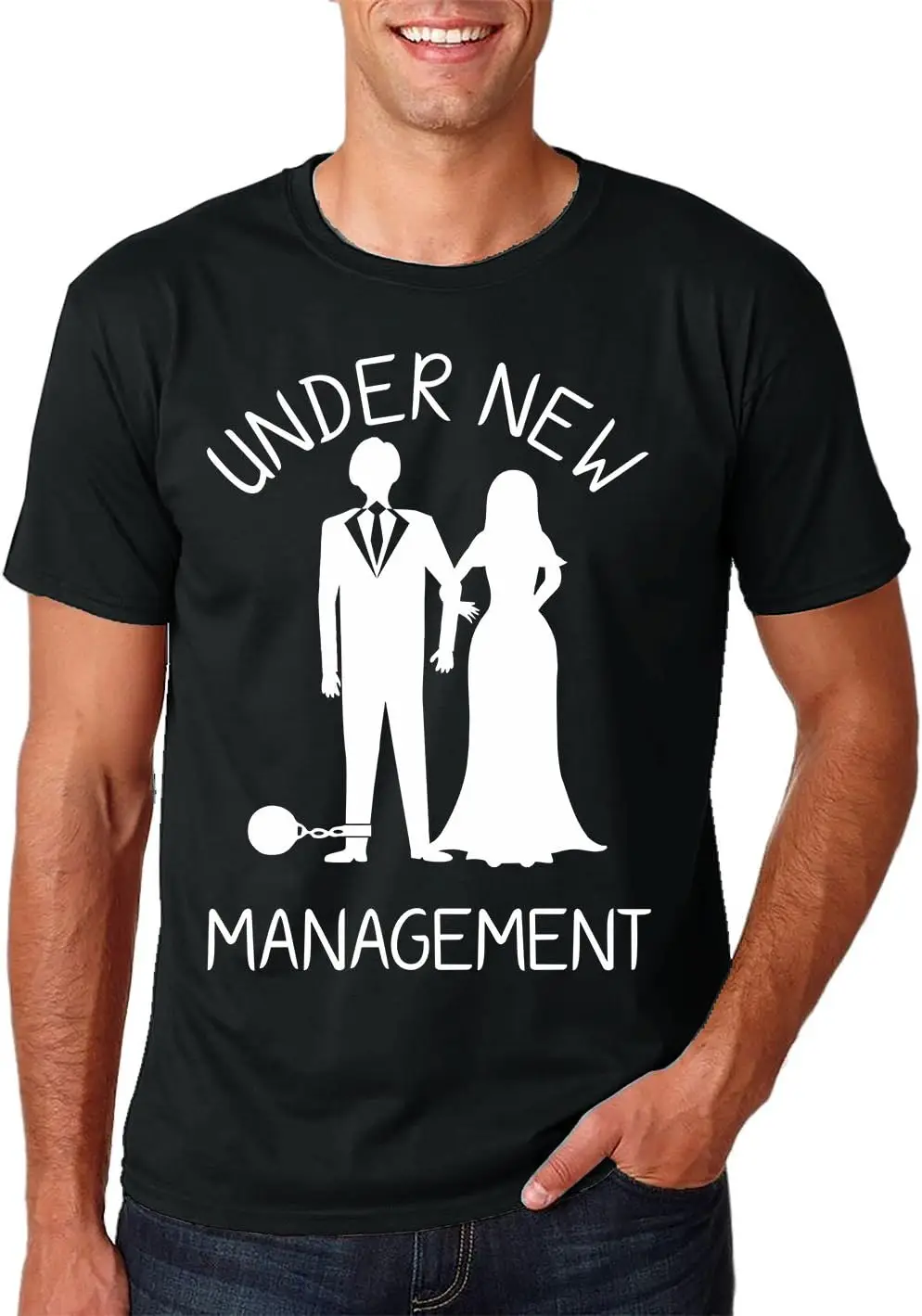 Under New Management - Funny Bacholerette Party Wedding Eve Novelty Premium Men's T-Shirt