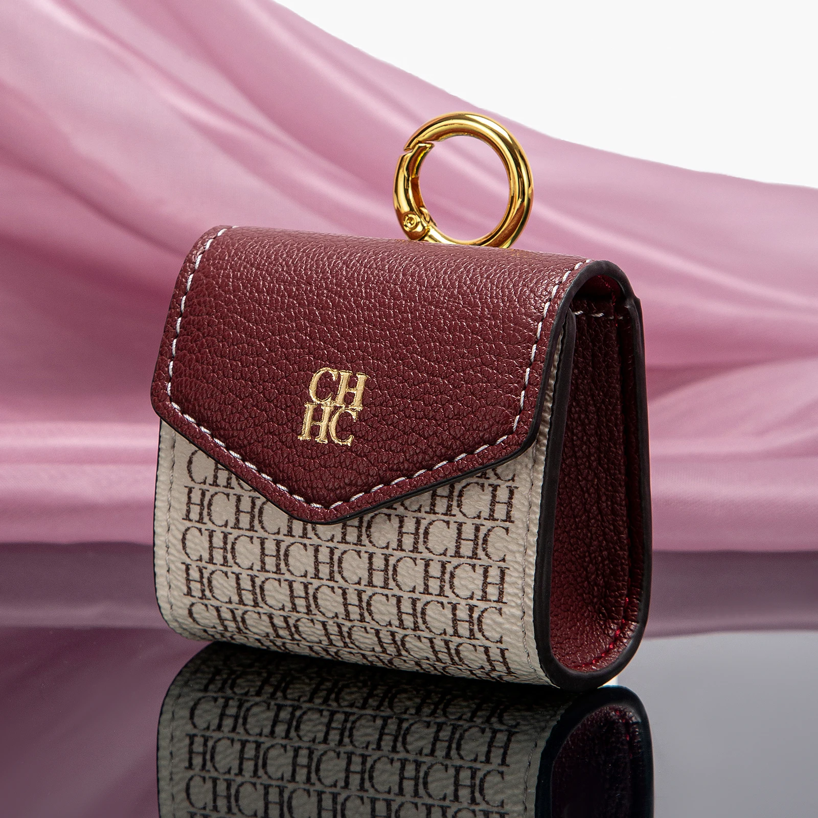محفظة CHCH 2025 حقيبة صغيرة بإبزيم حروف PVC جديدة لحقيبة العملات المعدنية النسائية