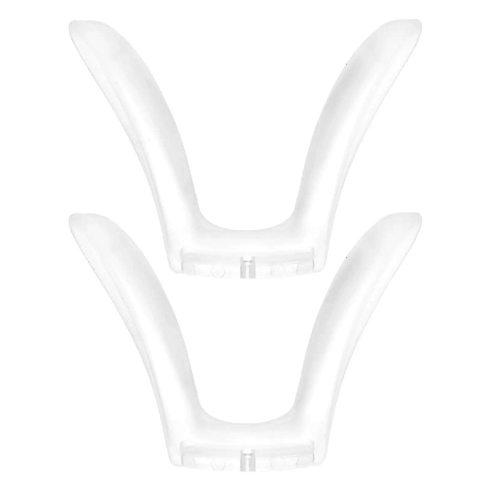 

2 шт. силиконовые прозрачные накладки на нос для очков, цельный дизайн, мягкие, нескользящие, для защиты переносицы, для ежедневного использования и работы