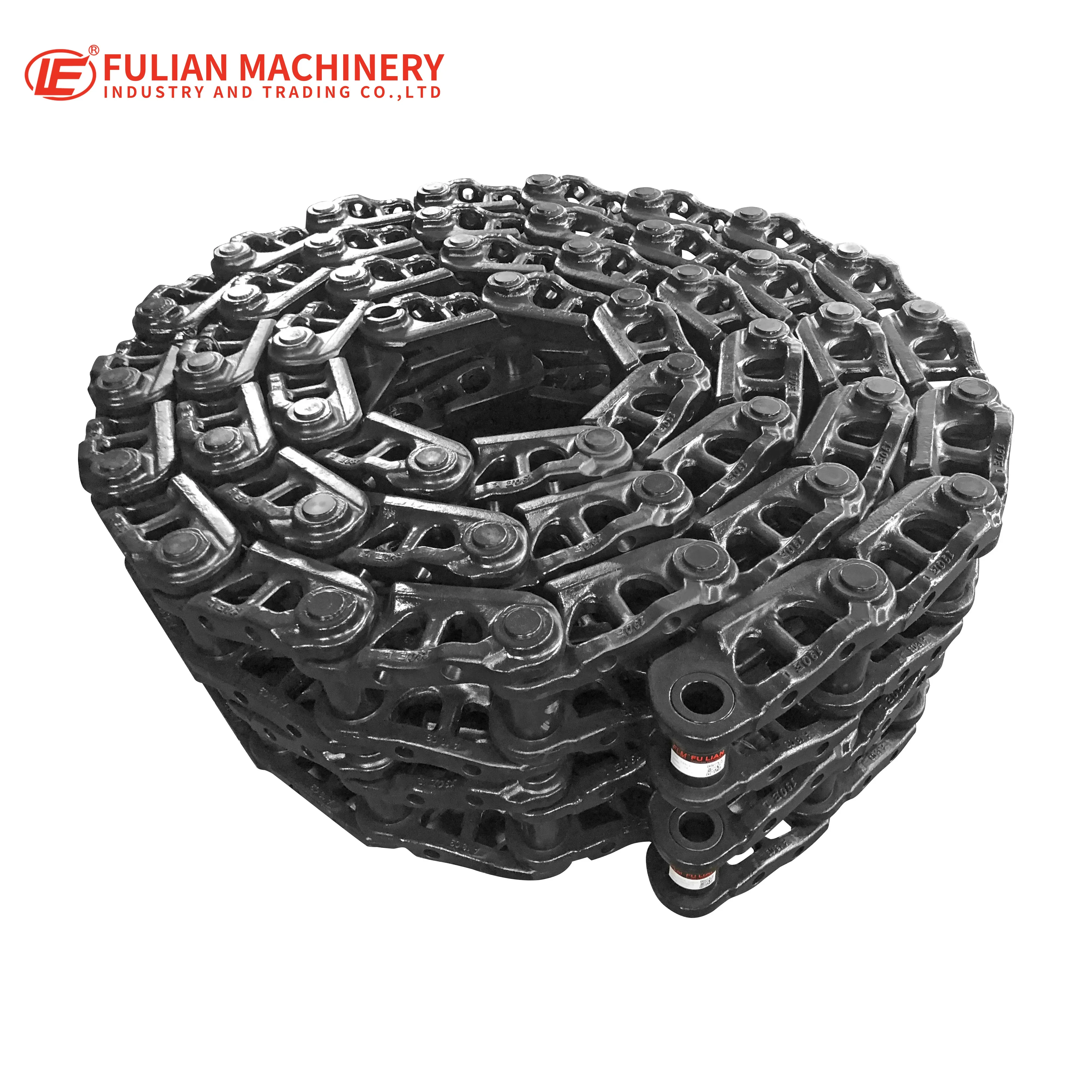 

20 Ton Excavator undercarriage 190MM pitch track chain link assembly steek track group plate shoes assy for EX200 320 PC200 etc