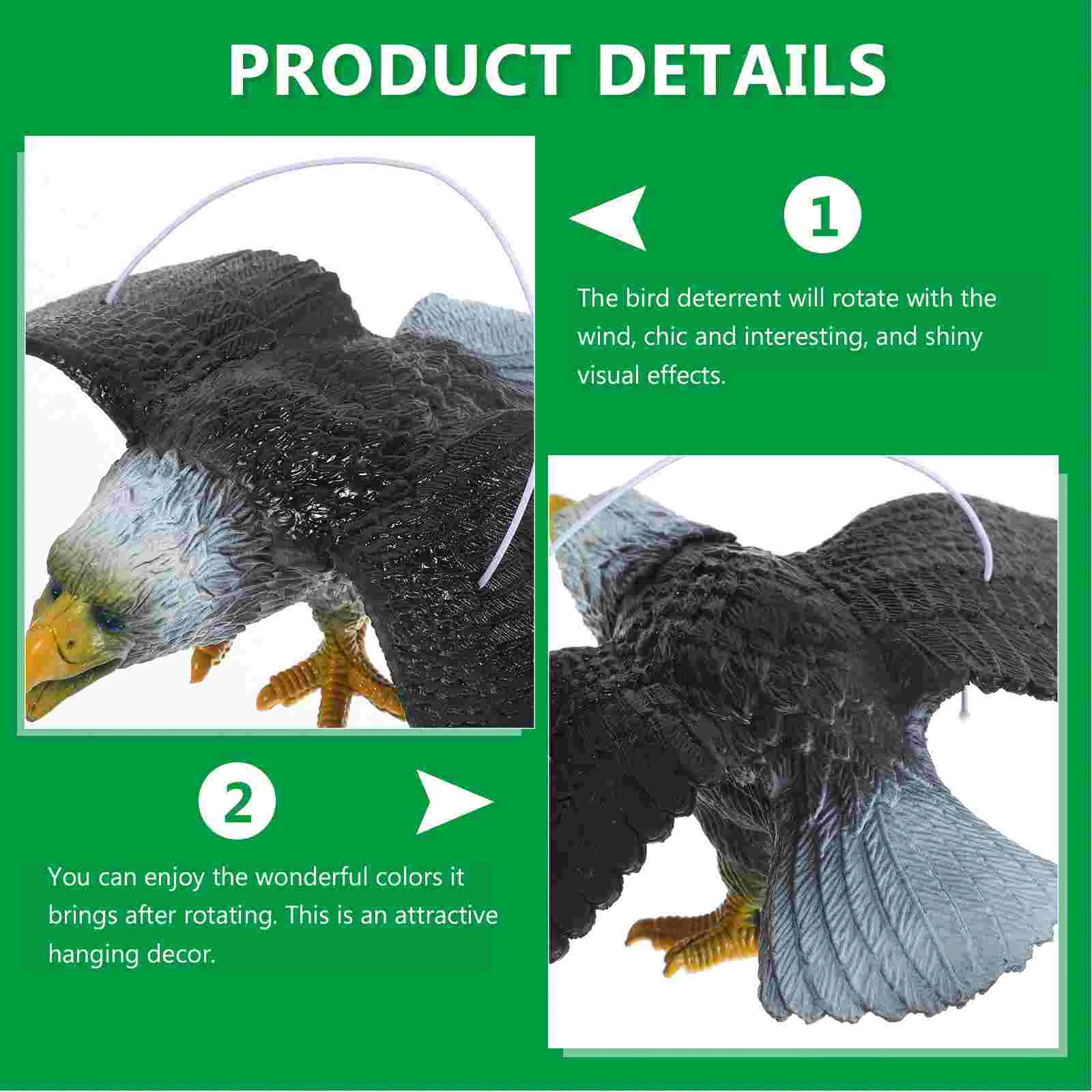 Eagle Pendant Bird Toy Scare The Birds Garden Hanging Pvc Plastic Tree Frighten Fake Outdoor Toys