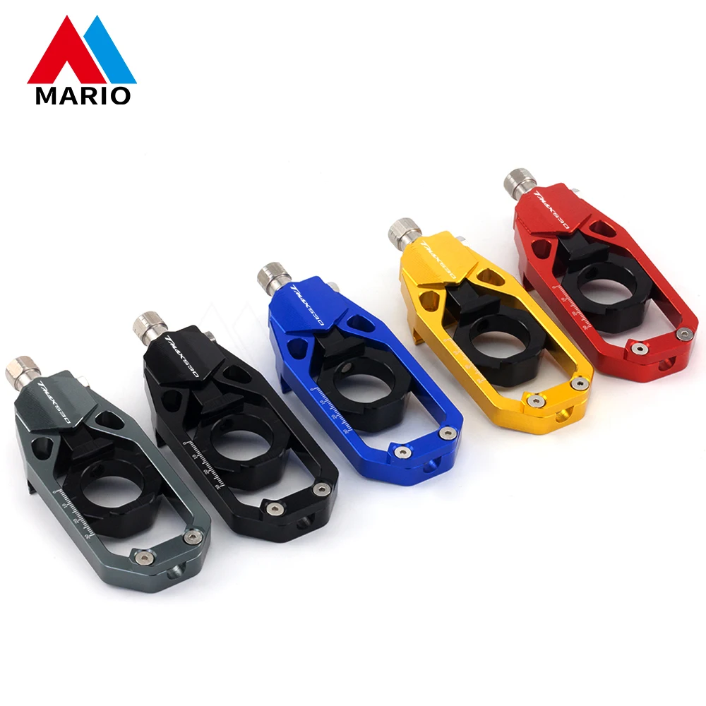 For Yamaha TMAX530 TMAX560 Tmax 530 560 2020 2021 2022 Axle Blocks Chain Adjuster Rear Spindle Tensioners Motorcycle Accessories