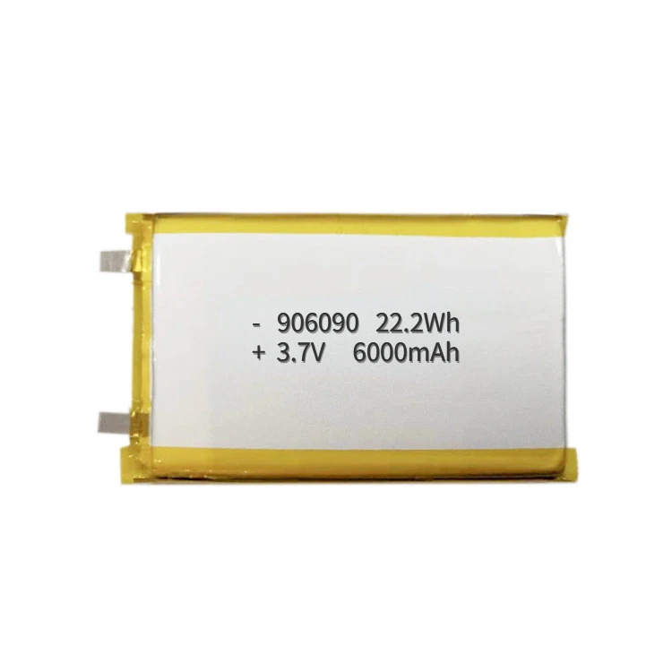 906090 3.7V 6000mAh High-density Polymer Lithium Battery Suitable for Mobile Power Electronic Scales and Smart Door Locks