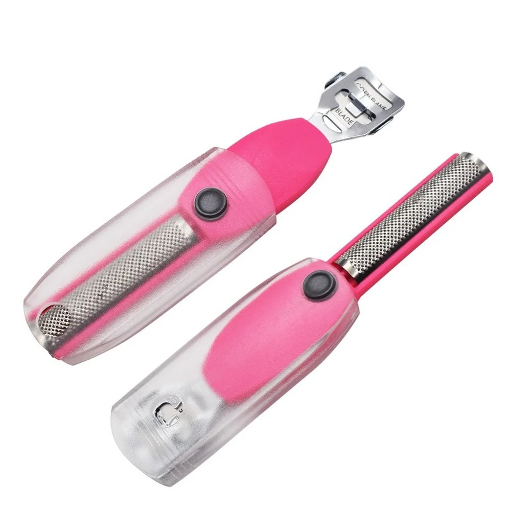 Foot Care Double-headed Stainless Steel Foot Planer Polished Heel To Remove Dead Skin Calluses Dual-use Pedicure Knife